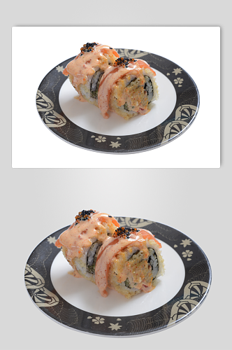 黑化盘寿司日式料理海报