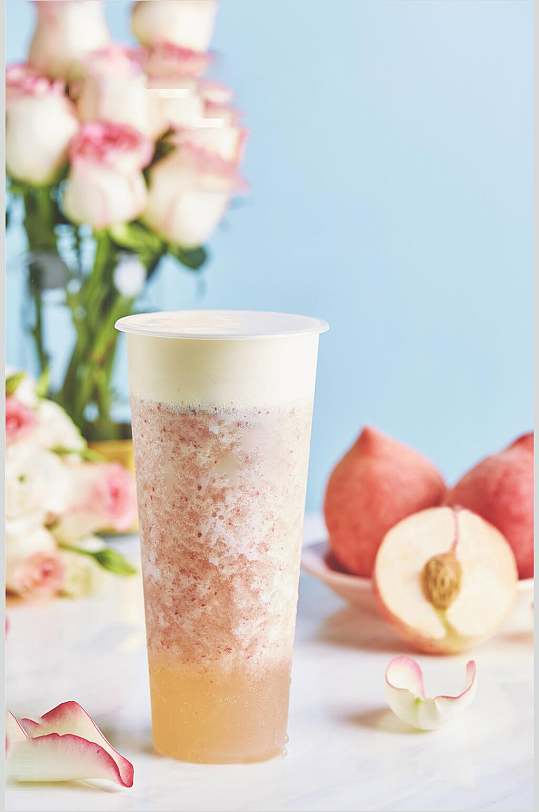 桃汁奶昔