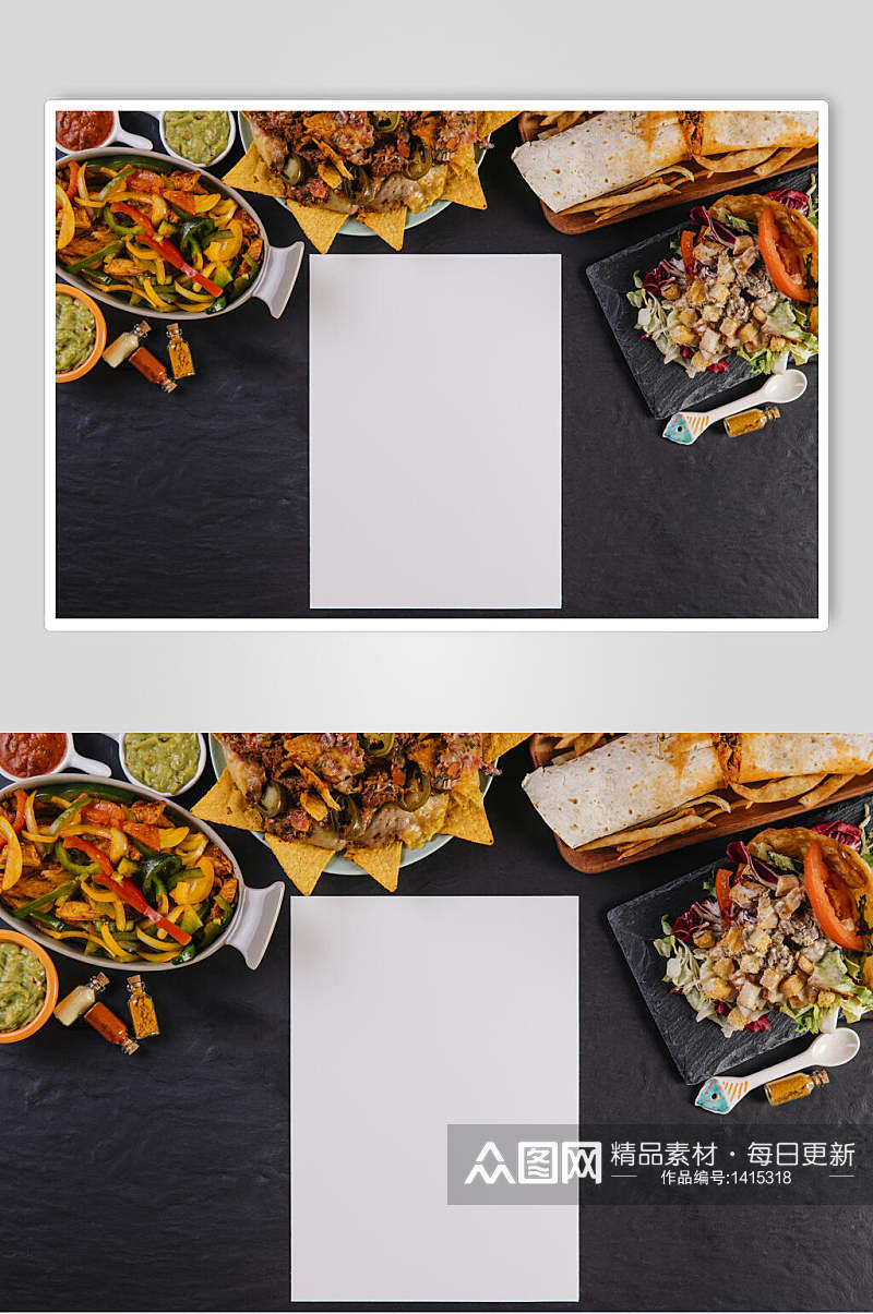 众图网美食图片插画简洁蔬菜简餐素材