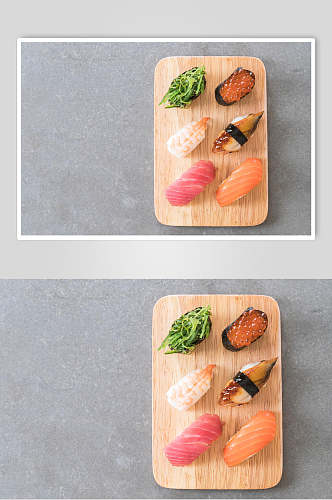 三文鱼日式美食寿司海报
