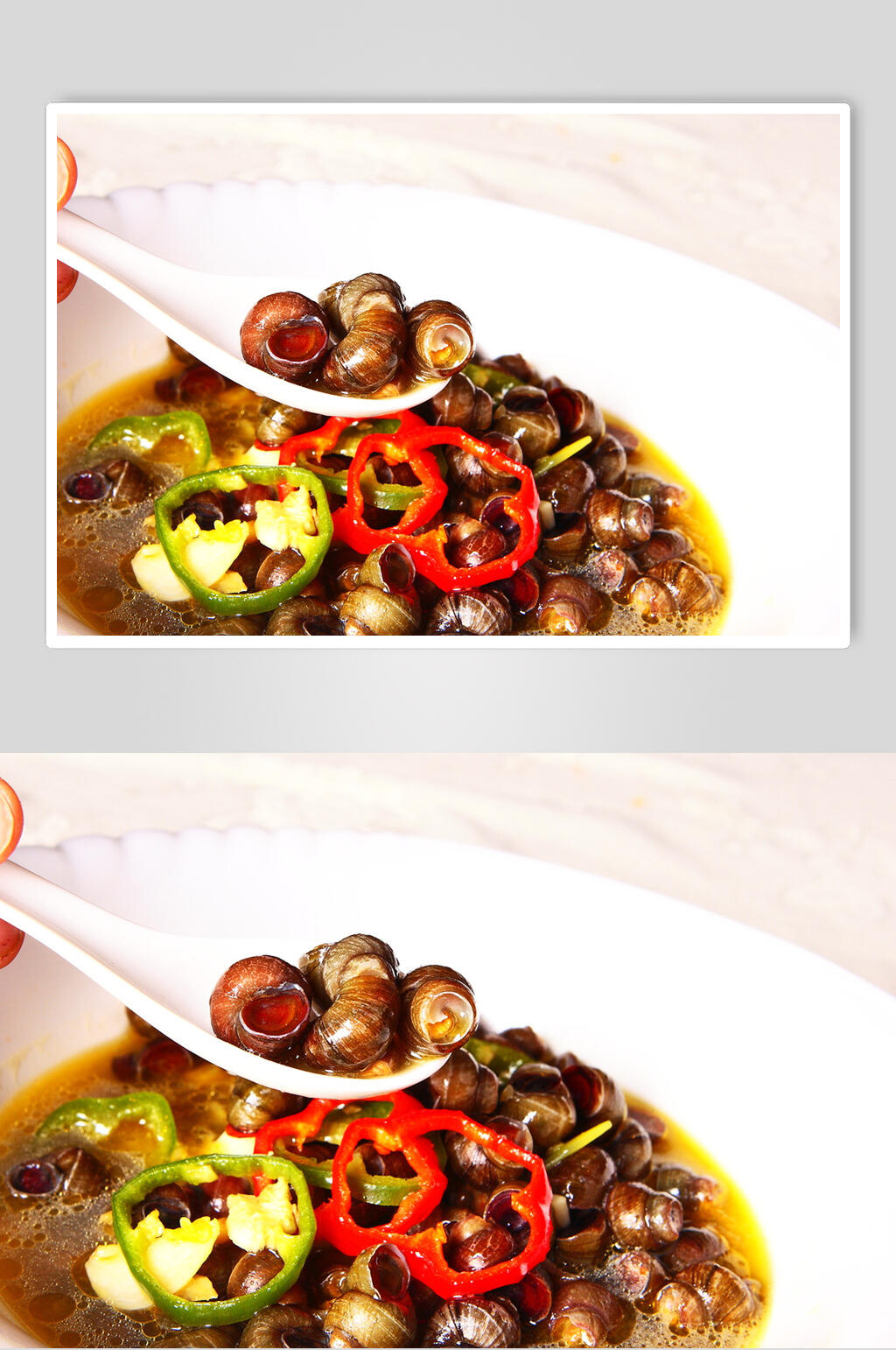香辣螺蛳美食图素材
