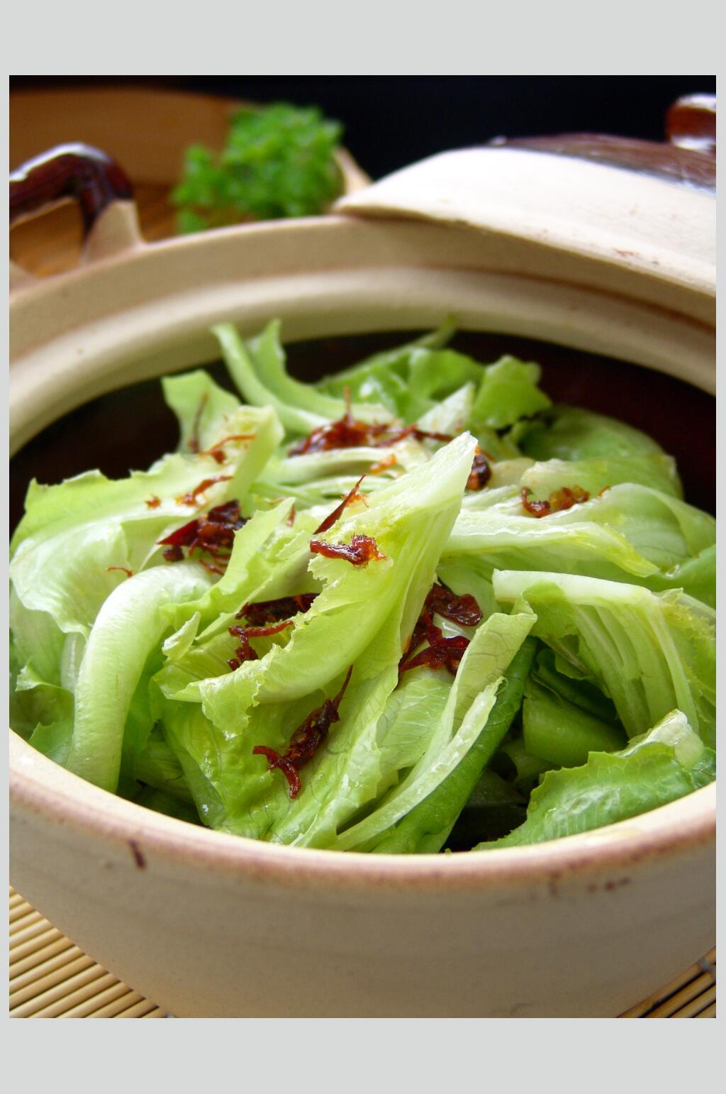 砂锅生菜素材