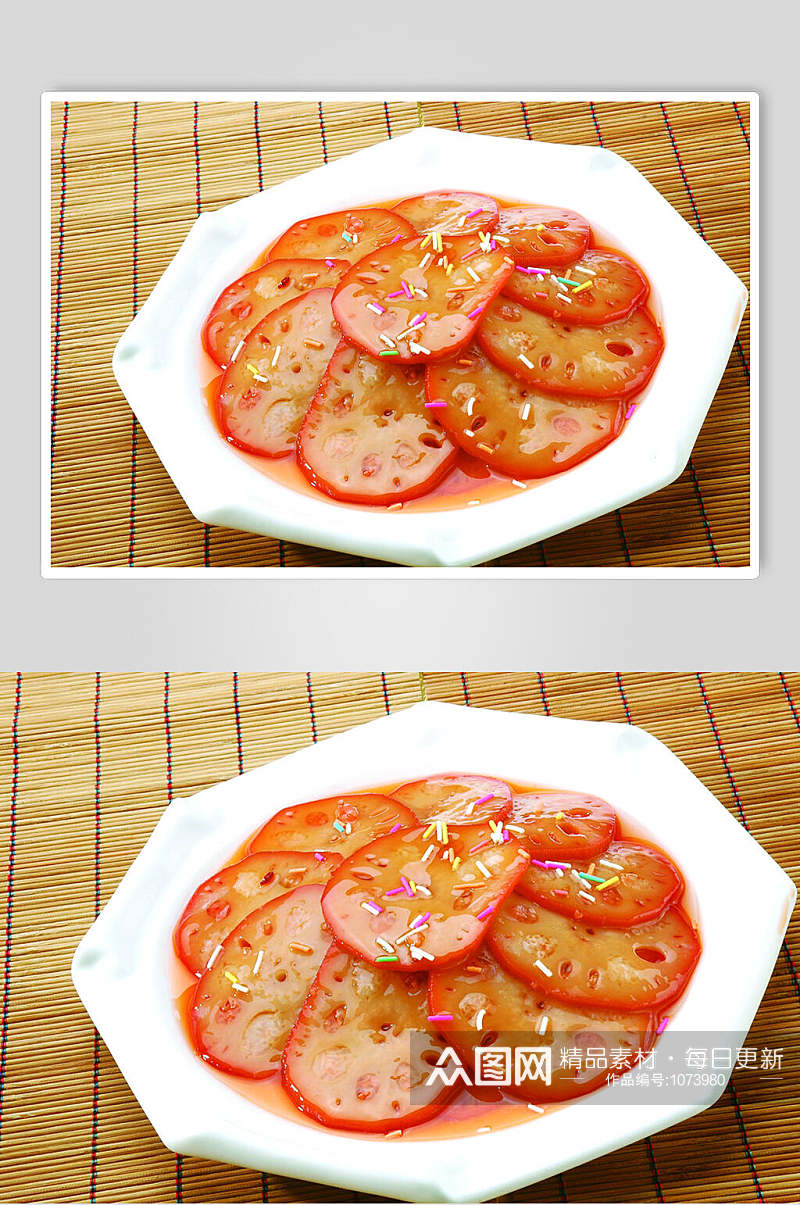糯米莲藕高清美食图片素材