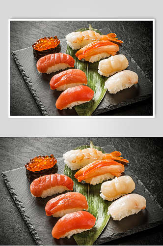 海鲜寿司摆盘日式料理海报
