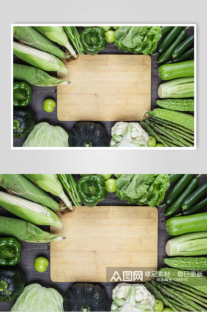 众图网美食砧板蔬菜海报素材