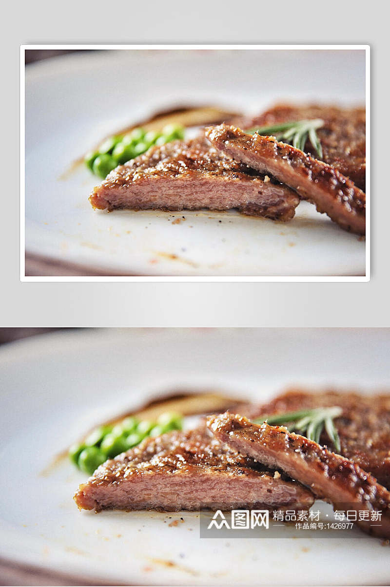 牛排实拍图牛肉西餐菜谱视觉摄影图素材