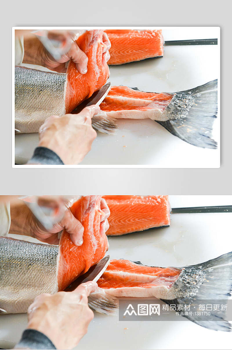 三文鱼日式料理海报素材