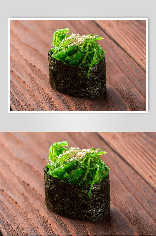 寿司美食一个海苔军舰卷免抠背景