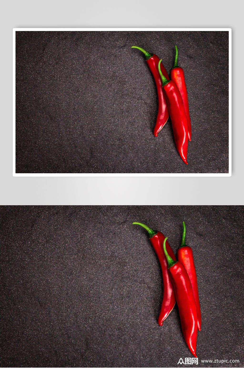 众图网美食黑色简约辣椒海报