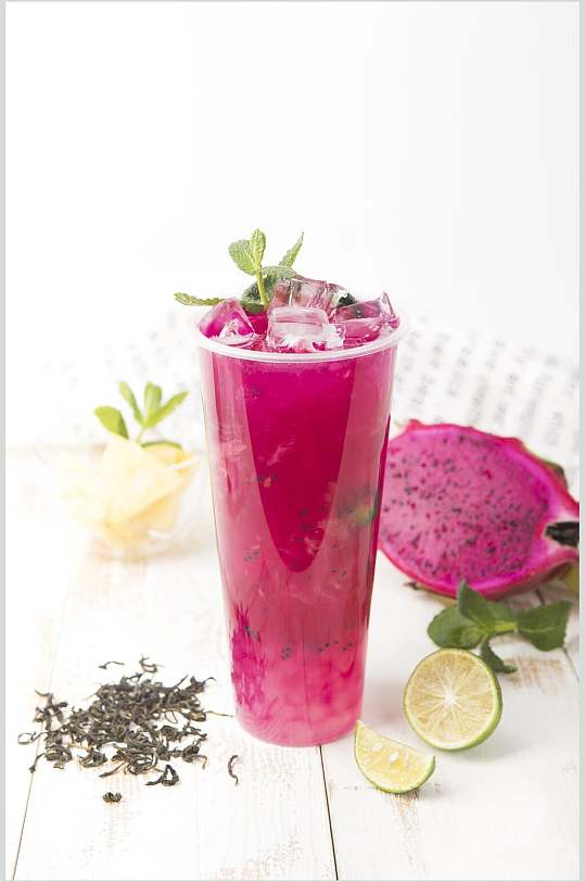 火龙果茶图片-火龙果茶素材下载-众图网