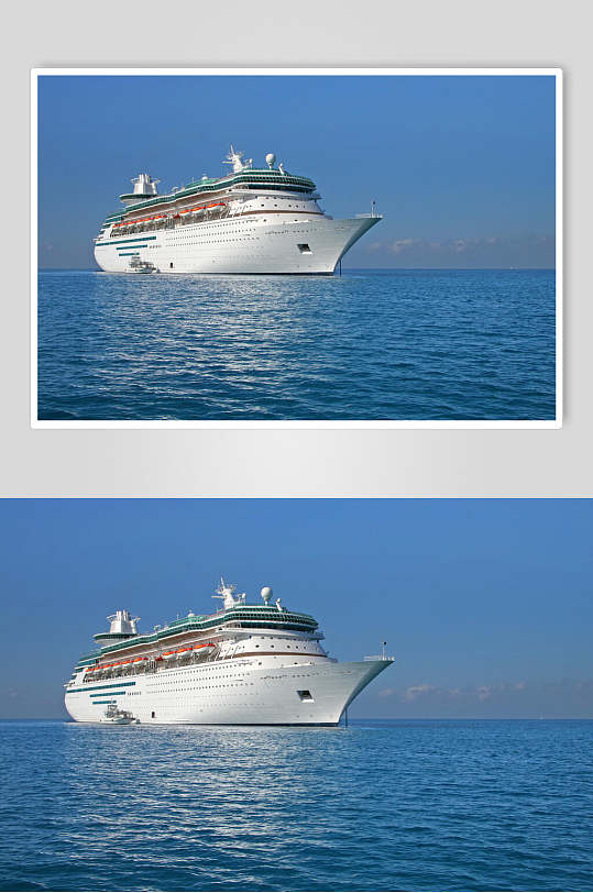 豪华游轮游船巨轮邮轮旅行轮船自然美景