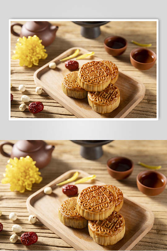 高清中秋节月饼图片
