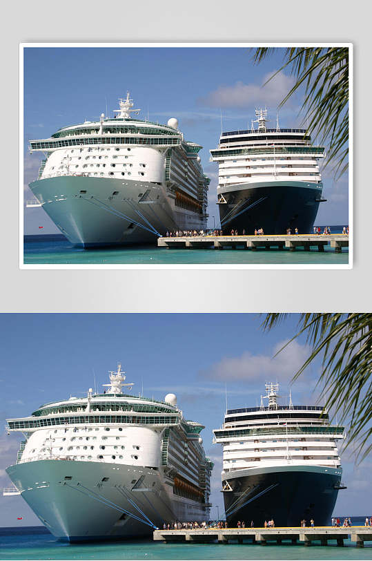 豪华游轮游船巨轮邮轮旅行轮船自然美景