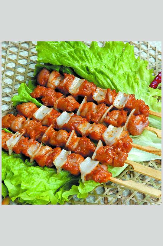 炸串烧烤美食图片