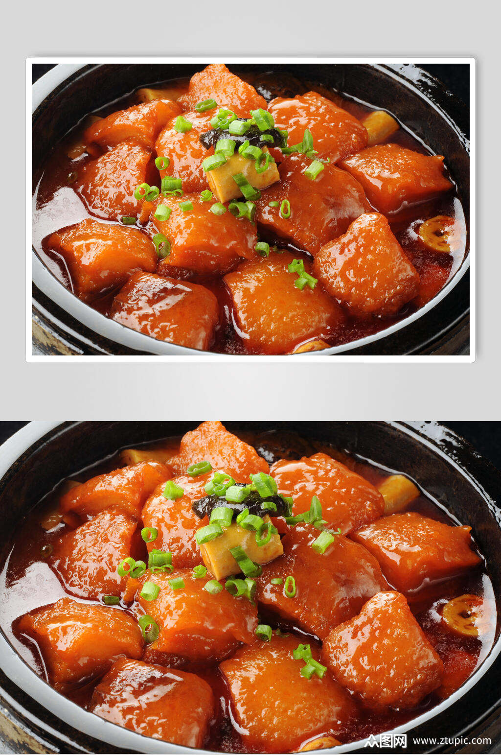 高清餐厅特色菜红烧肉素材