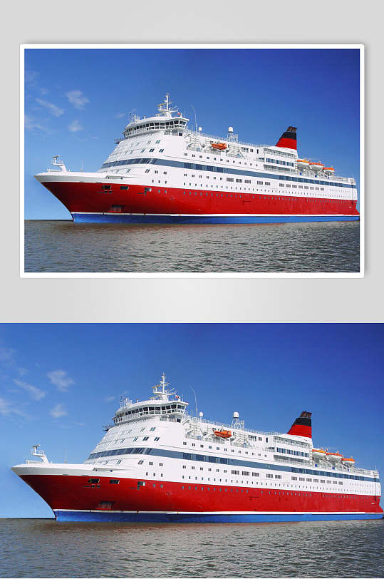 豪华游轮游船巨轮邮轮旅行轮船自然美景