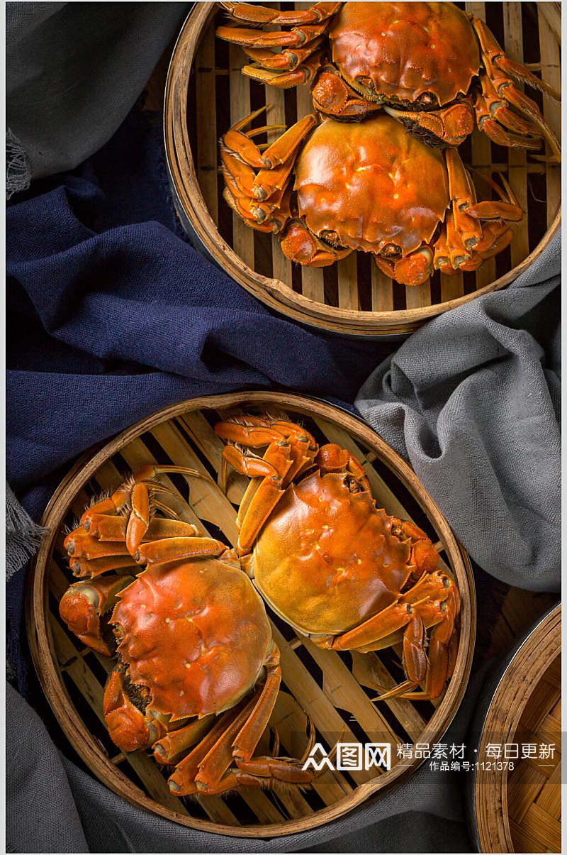 大闸蟹螃蟹高清美食图片素材
