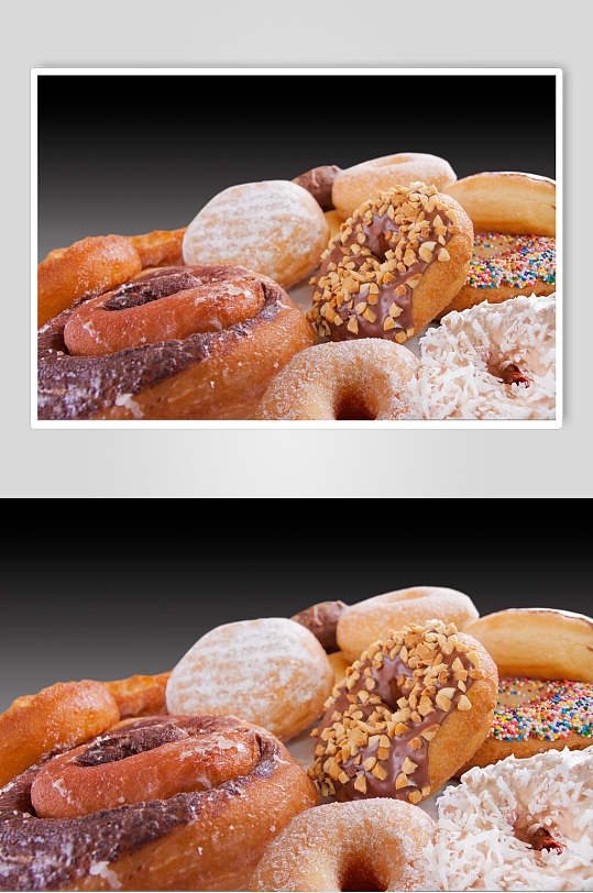 面包店甜甜圈美食图片