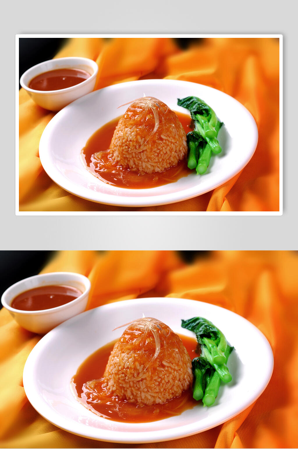 燕鲍翅--鲍汁鱼翅捞饭素材