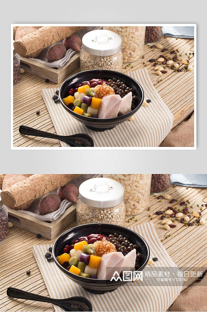 芋圆系列甜品美食图片素材