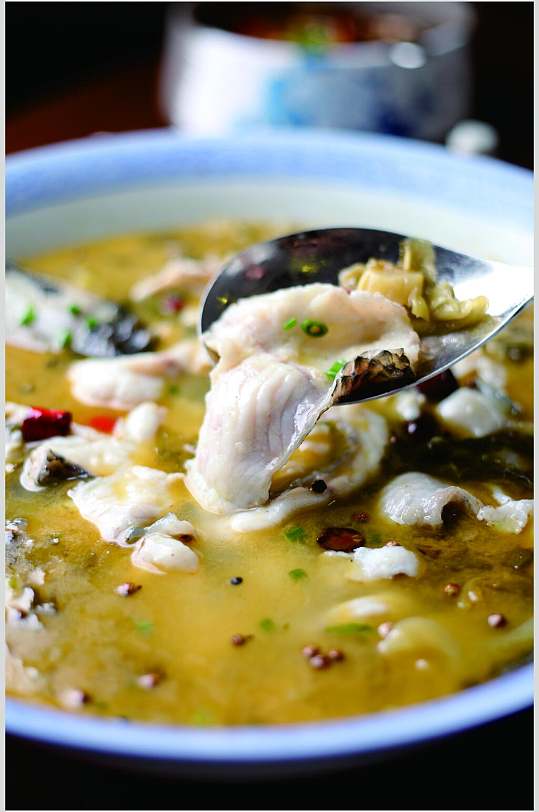 餐厅酸菜鱼美食图片