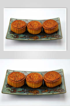 中秋月饼美食摄影图片