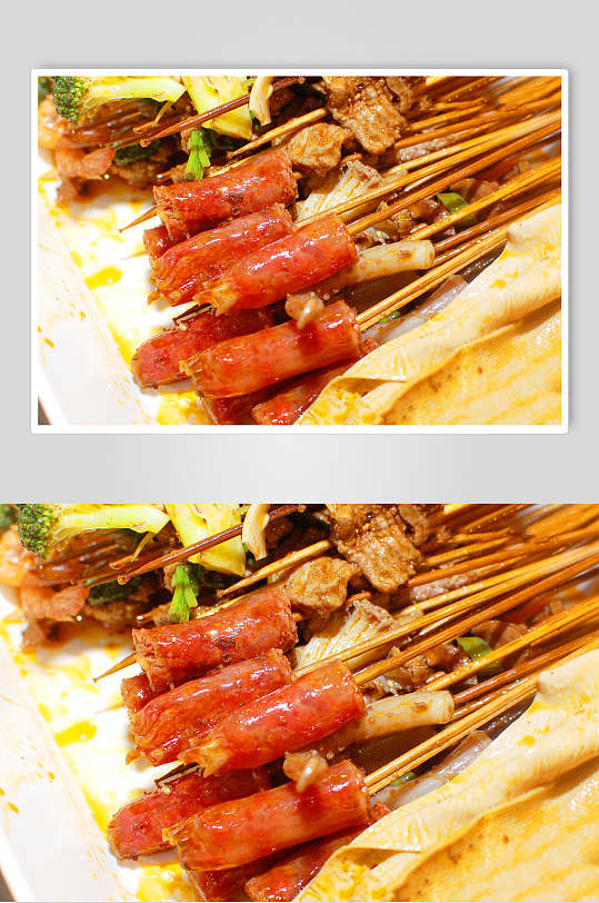 炸串宣传海报立即下载特色骨肉相连炸串美食摄影图片立即下载炸串美食