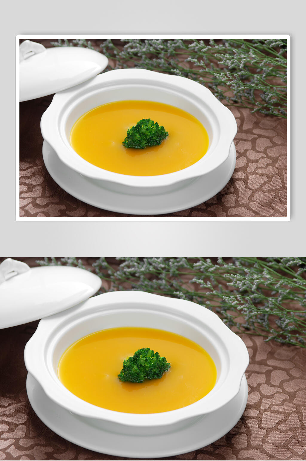 南瓜汁捞饭素材