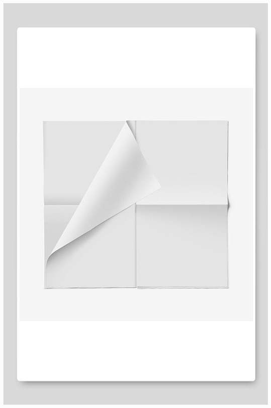 纸张折叠折痕样机