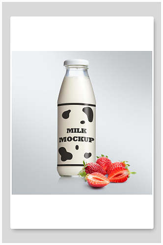 盒装牛奶饮料智能样机贴图效果图