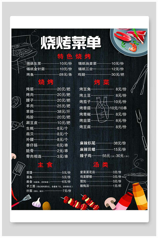 烧烤菜谱(烧烤菜谱大全100种)
