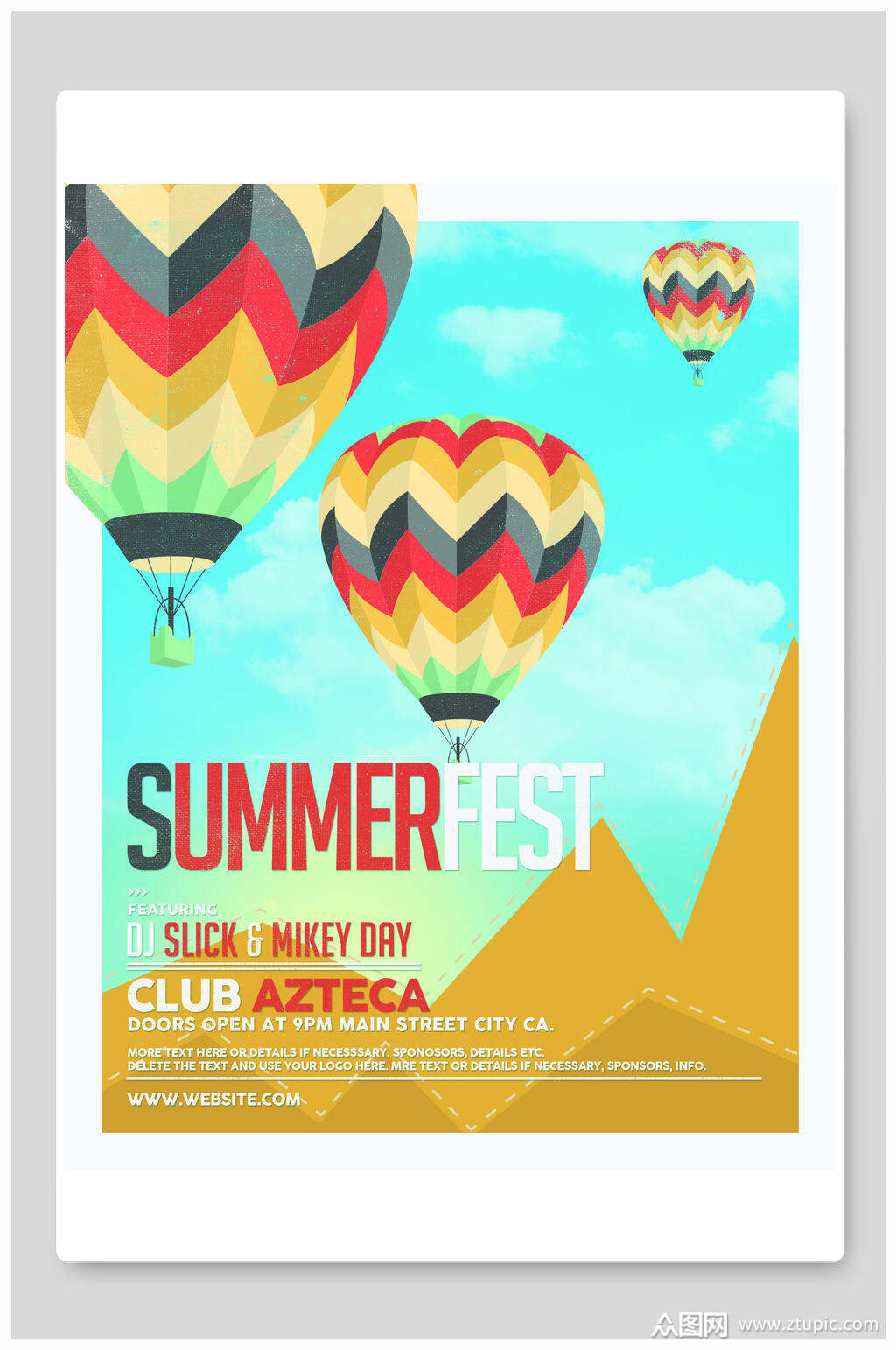 热气球海报素材免费下载,本作品是由lincy枫上传的原创平面广告素材