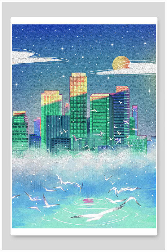 梦幻都市写字楼底地产玩星球的女孩