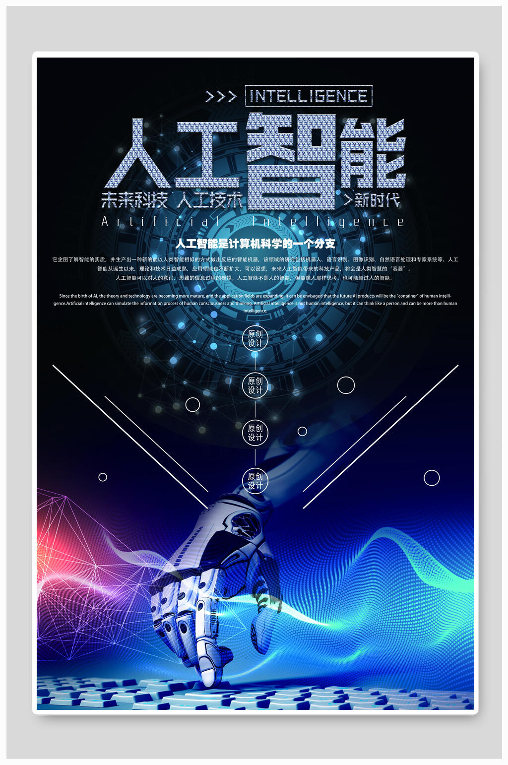 人工智能技术科技海报素材
