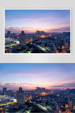 厦门城市的霞光高清摄影图片素材 厦门图片