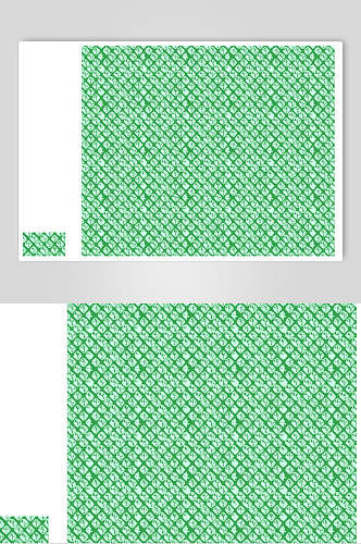 绿色格子传统花纹背景素材