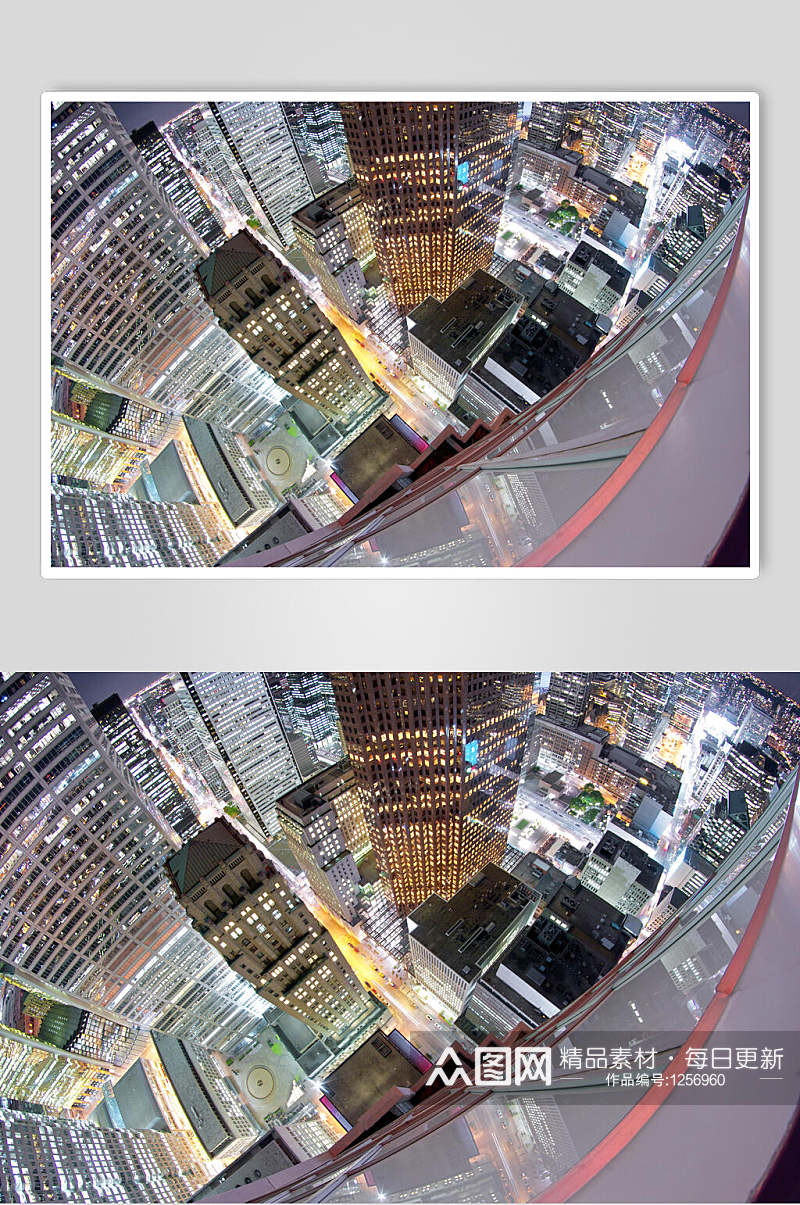 城市夜景俯瞰摄影图片照片素材素材