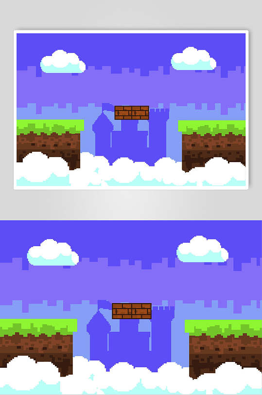 闯关冲刺跳跃海洋游戏场景设计元素