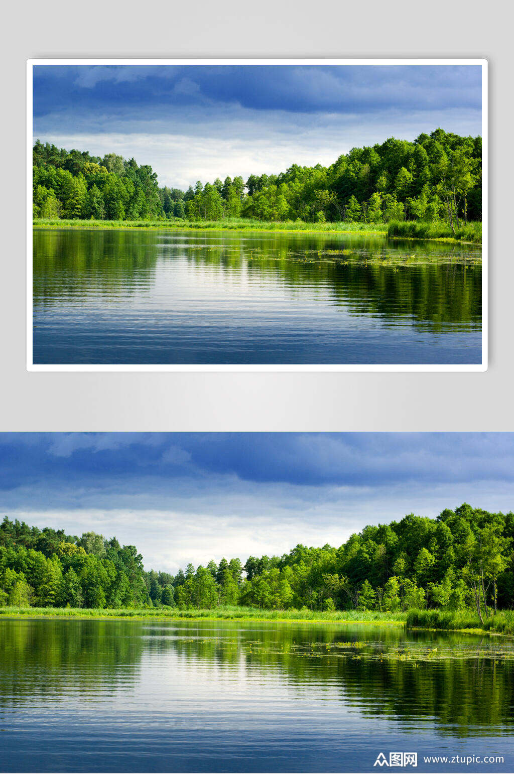 湖水湖光山色摄影图片素材