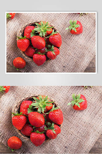 草莓特写广告级图片素材