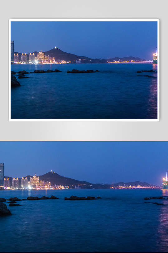 大连星海全景摄影图片素材