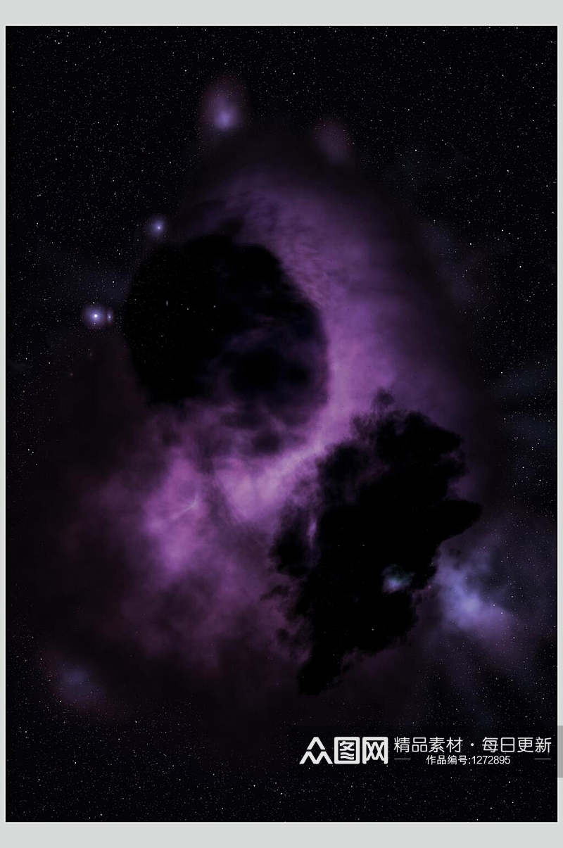 紫色星空宇宙高清摄影图片素材