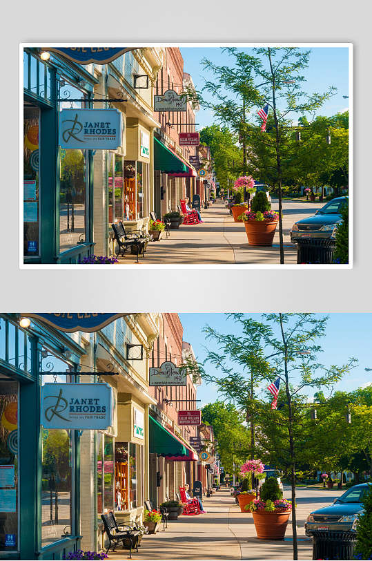 高清欧美街道小镇