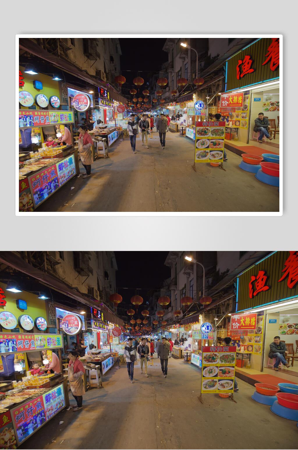 厦门旅游夜市高清摄影图片素材素材