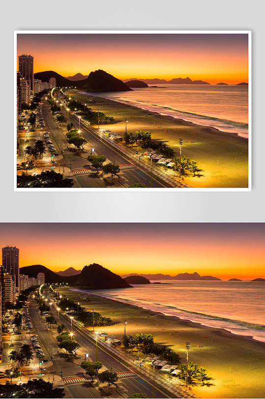 海滨城市建筑摄影图片素材