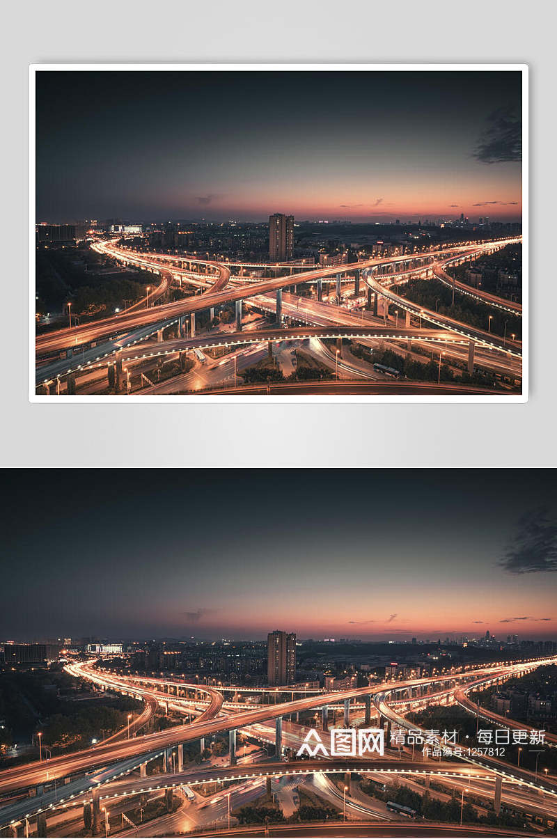 夜未央全景城市摄影照片图片素材