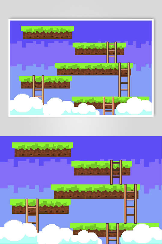 闯关冒险类游戏场景素材