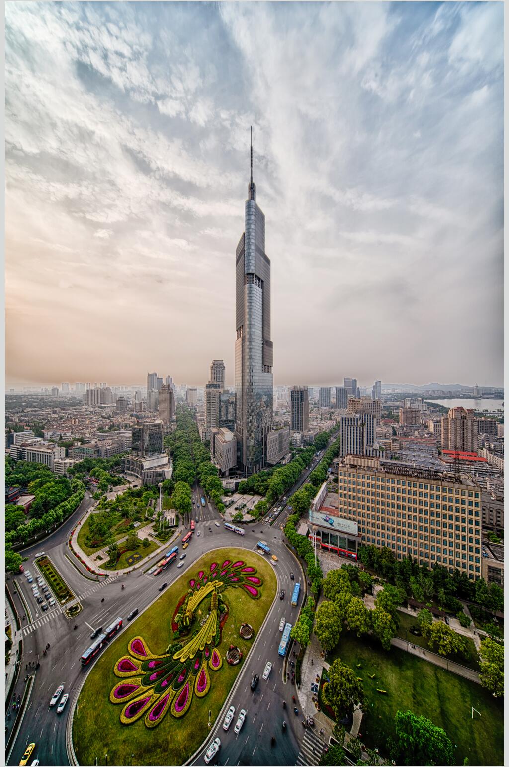 南京最高楼紫峰大厦高清摄影图片素材素材