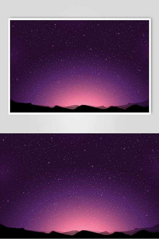 星空紫色唯美背景素材