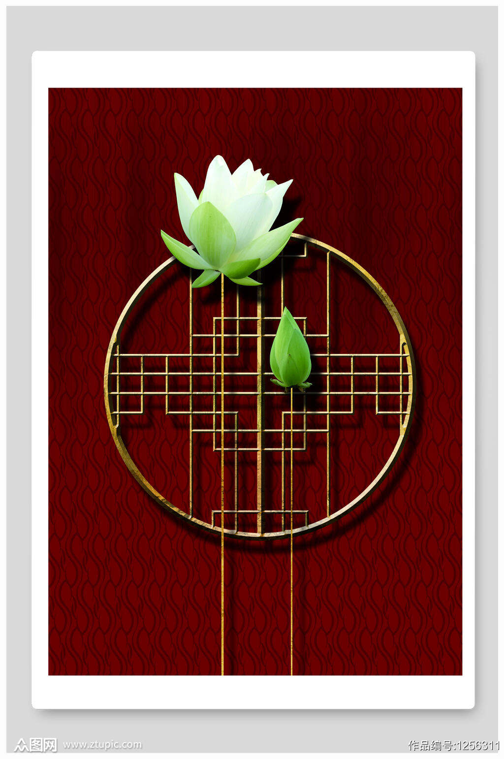 中国风白莲花模板下载 编号 众图网 中国风白莲花模板下载 编号 众图网